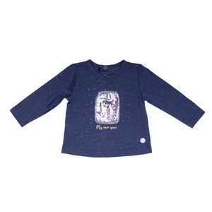 Polo M/L Estampada Bebe Niña