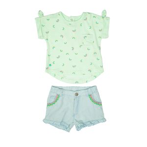 Conjunto Short Polo Bebé Niña
