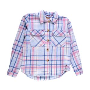 Sobrecamisa Escosesa  Niña Celeste