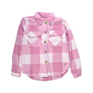 Sobrecamisa Escosesa  Niña Palo Rosa