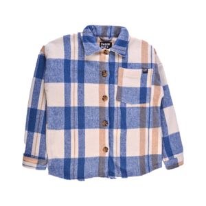 Sobrecamisa Escosesa  Niño Beige