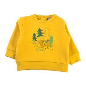 Polera Crew  Bebe Niño Mostaza