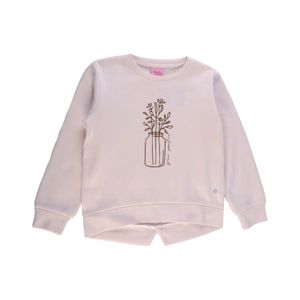 Polera Crew  Estampado Niña Arena