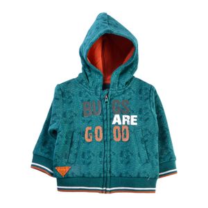 Polera c/Cierre y Capucha  Bebe Niño Petroleo