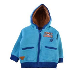 Polera Forrado c/Cierre y Capucha  Bebe Niño Celeste