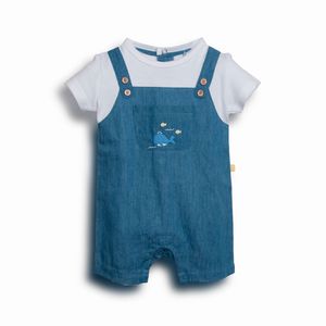 Overol corto Recién Nacido Unisex Denim